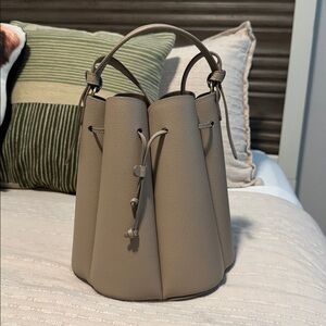 Polene Numero Huit Gray Bucket Bag